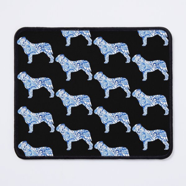Item preview, Paisley Australasian Bosdog in blue designed and sold by ODINDISA.
