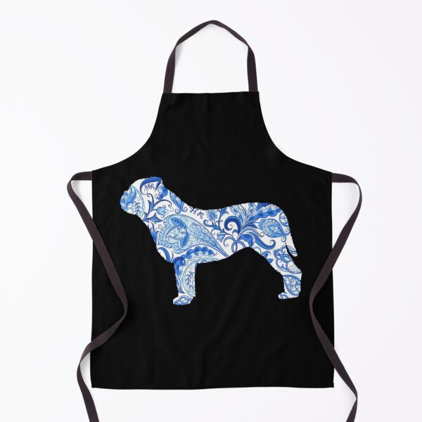 Item preview, Paisley Australasian Bosdog in blue designed and sold by ODINDISA.