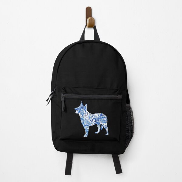 Item preview, Paisley Australian Cattle Dog in blue designed and sold by ODINDISA.
