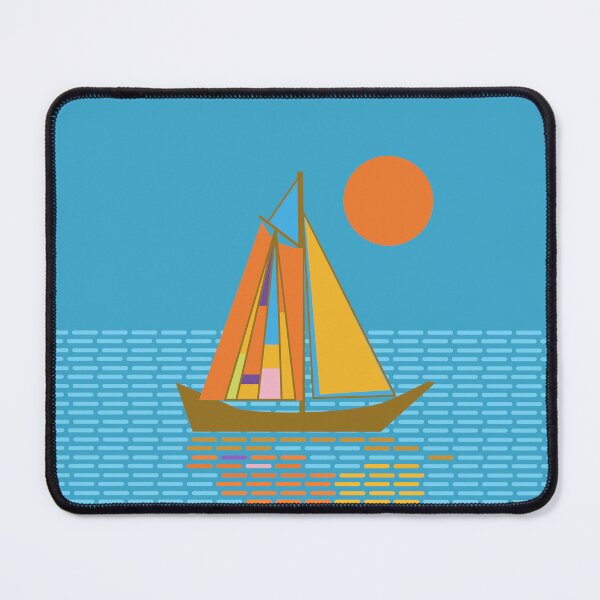 Item preview, Sailing Boat Colorful Sails Seascape designed and sold by Anna Lemos.