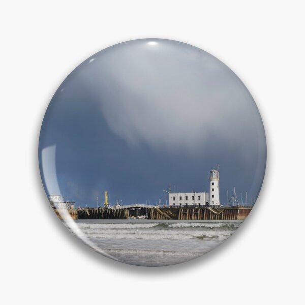 Item preview, Storm clouds over Scarborough Lighthouse designed and sold by bitm2007.