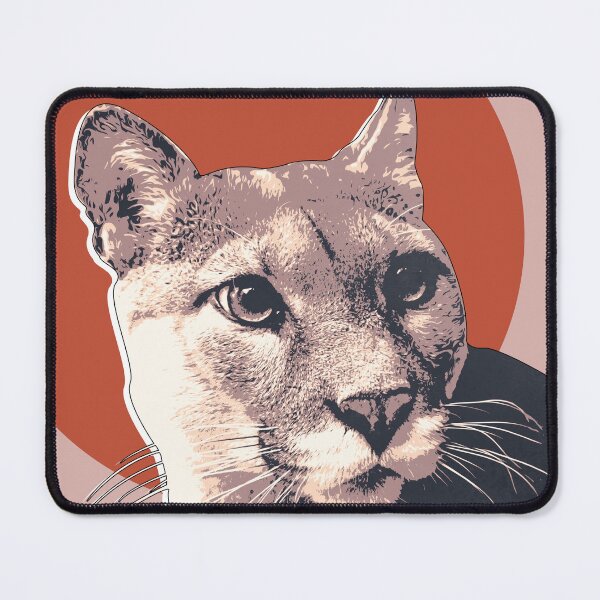 Item preview, Textured Cougar Retro Art designed and sold by boholoc0.