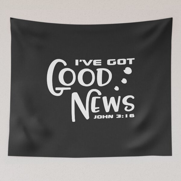 Item preview, Christian Design - Good News - John 3 - 16 designed and sold by simplydesignart.