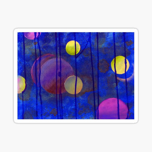 blue sphere Sticker