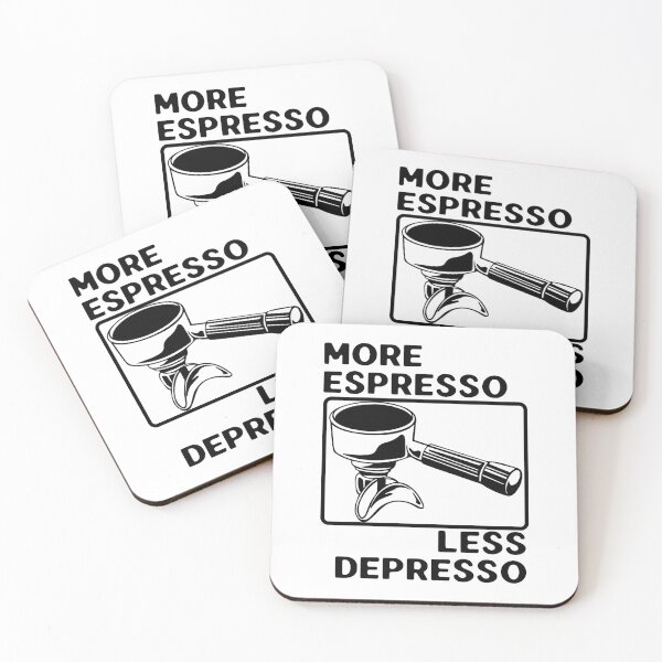 Item preview, More Espresso Less Depresso, Espresso Machine, Portafilter, Black designed and sold by anghelapparel.