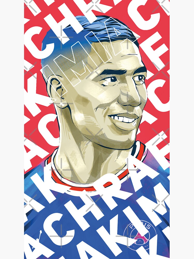 Achraf Hakimi Morocco Celebration  Sticker for Sale by