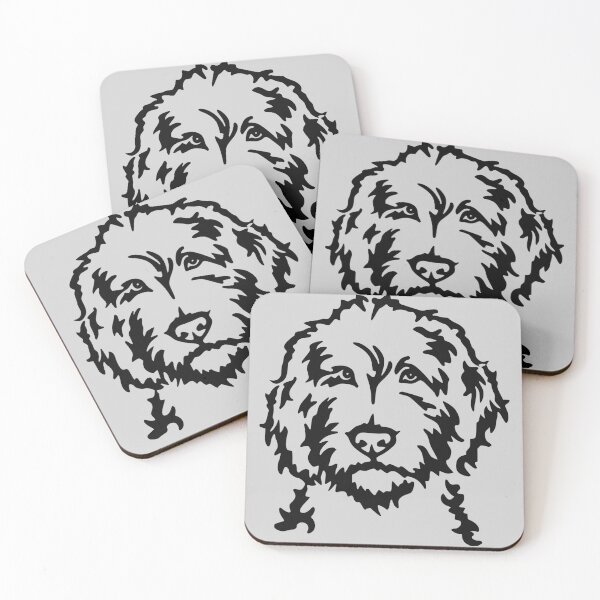 Item preview, Golden doodle art designed and sold by MameDesign.