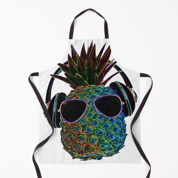 Item preview, Pineapple listening to music designed and sold by DEX DESIGNS.