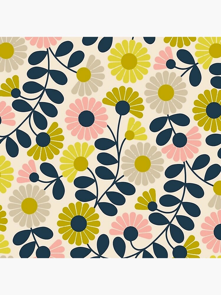 " Orla Kiely colorful flowers, orla kiely floral design " Poster for
