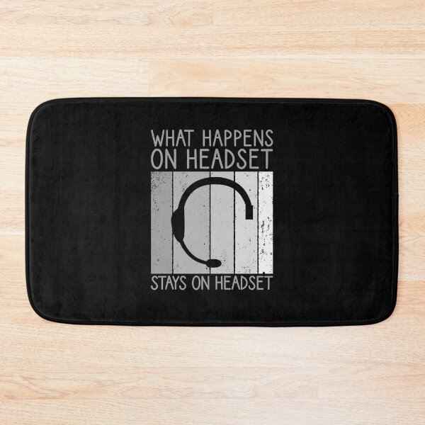 Item preview, What Happens On Headset Stays On Headset, Backstage Tech designed and sold by TheReallyNiceStuff.