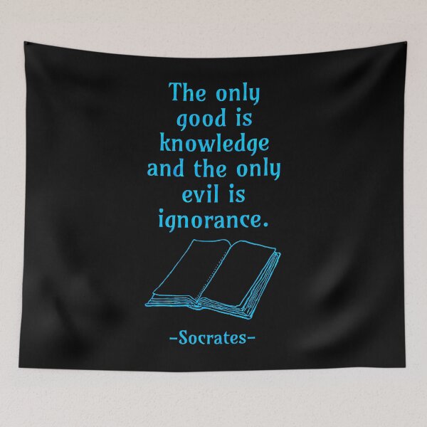 Item preview, The only good is knowledge and the only evil is ignorance designed and sold by StoicMindset.