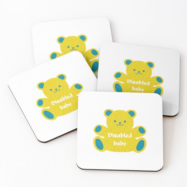 Item preview, disabled babe yellow sparkle bear designed and sold by murdypls.