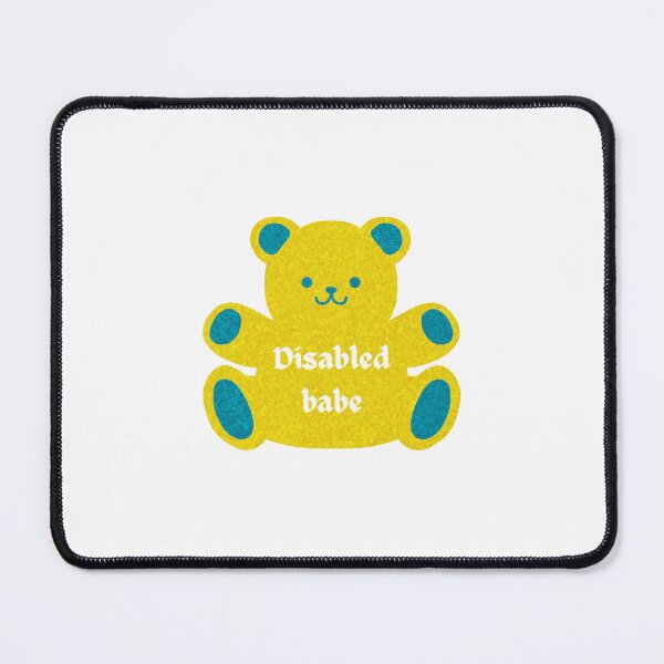 Item preview, disabled babe yellow sparkle bear designed and sold by murdypls.
