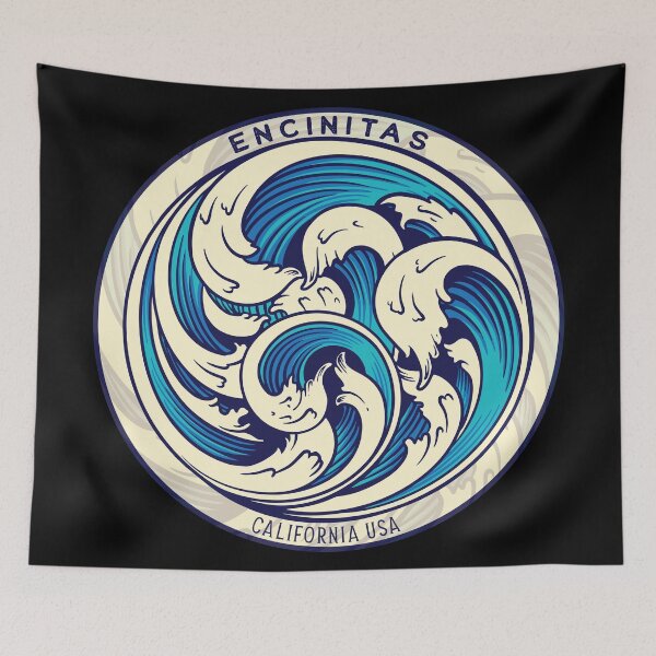 Item preview, Encinitas Waves designed and sold by LanikaiBeach.