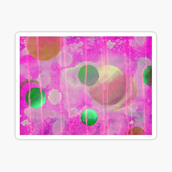 Pink Sphere Sticker