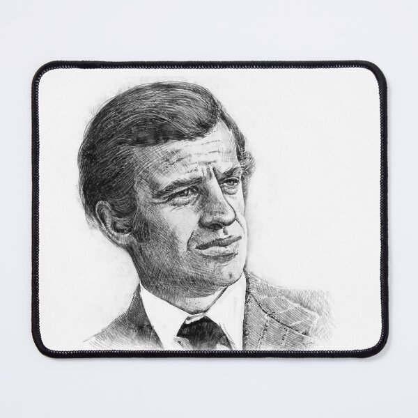 Item preview, Jean Paul Belmondo, pencil portrait designed and sold by maria0505.