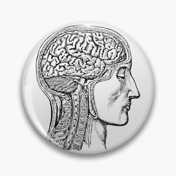 Item preview, Vintage Human Brain Illustration designed and sold by JoyforU.