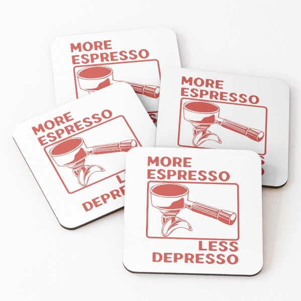 Item preview, More Espresso Less Depresso, Espresso Machine, Portafilter, Red designed and sold by anghelapparel.