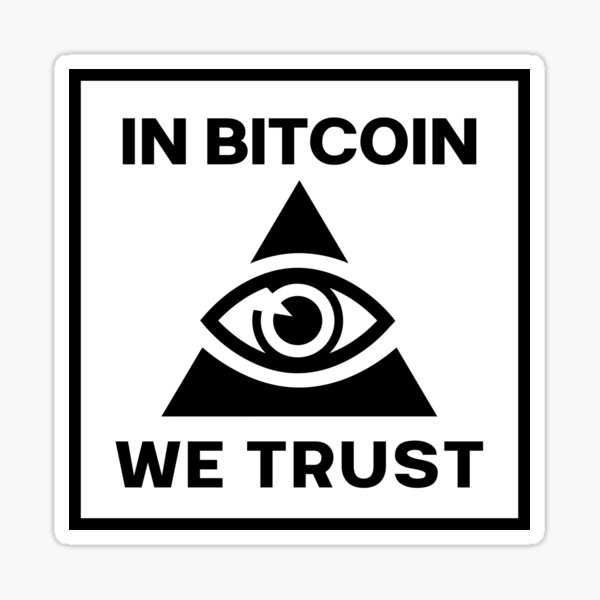 Item preview, In Bitcoin We Trust designed and sold by CryptoBeings.