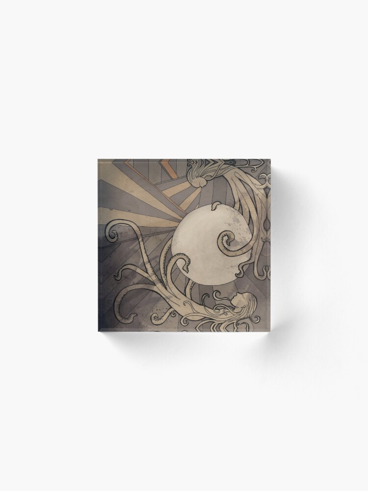 Alternate view of Pearl of the sea Acrylic Block