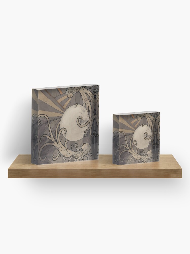 Alternate view of Pearl of the sea Acrylic Block