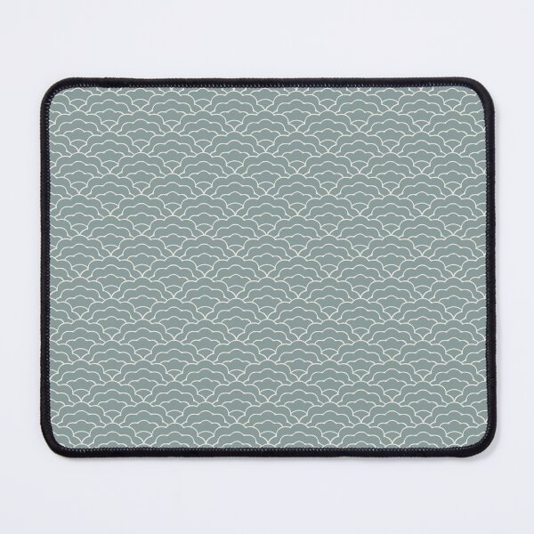 Item preview, Japanese Scallop Wave - Alabaster White + Vintage Blue designed and sold by NolkDesign.