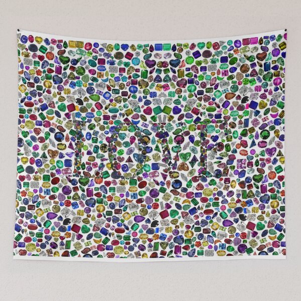 Item preview, LOVE inside all Color Gemstones in all Shapes designed and sold by DigitalGemArt.