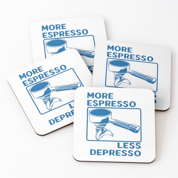 Item preview, More Espresso Less Depresso, Espresso Machine, Portafilter, Blue designed and sold by anghelapparel.