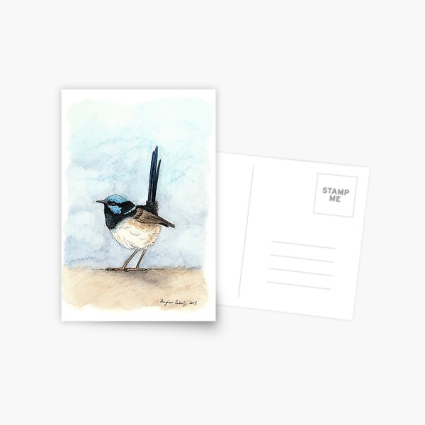Item preview, Superb Blue Wren designed and sold by Meaghan Roberts.