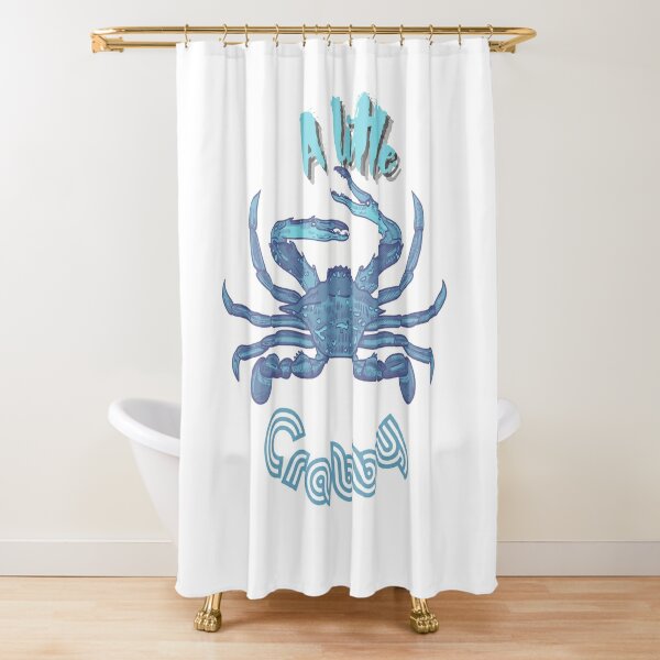 Maryland Blue Crab Shower Curtain by Lori Bellavia