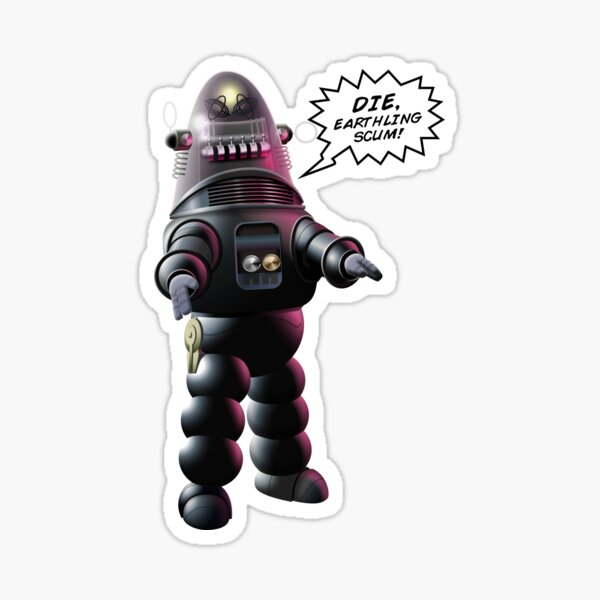 Robby The Robot Stickers for Sale | Redbubble