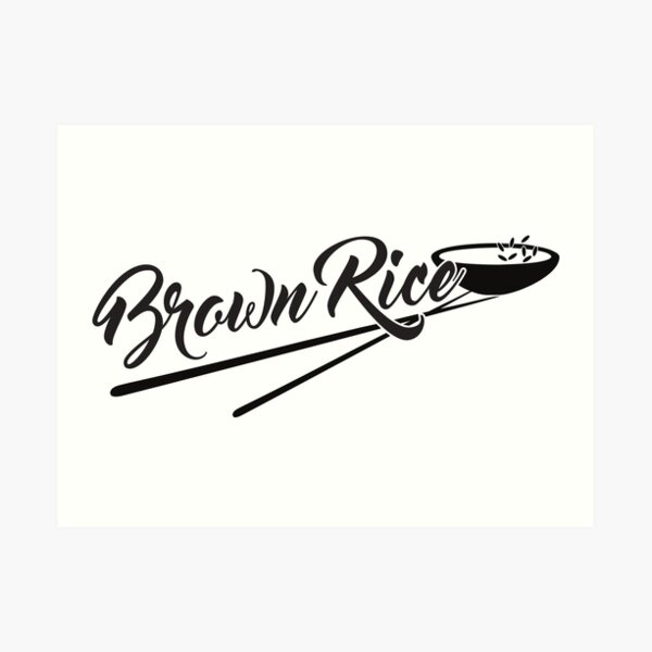 Styled Brown Rice Art Print
