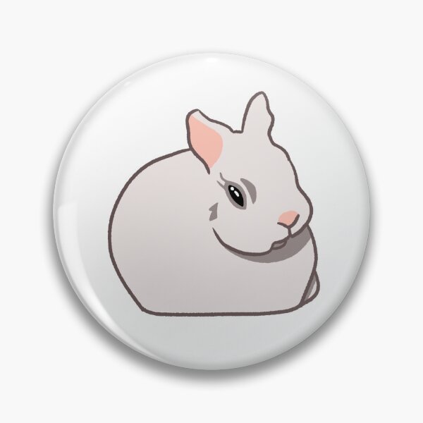 Item preview, Round bunnie designed and sold by amphibiansticks.
