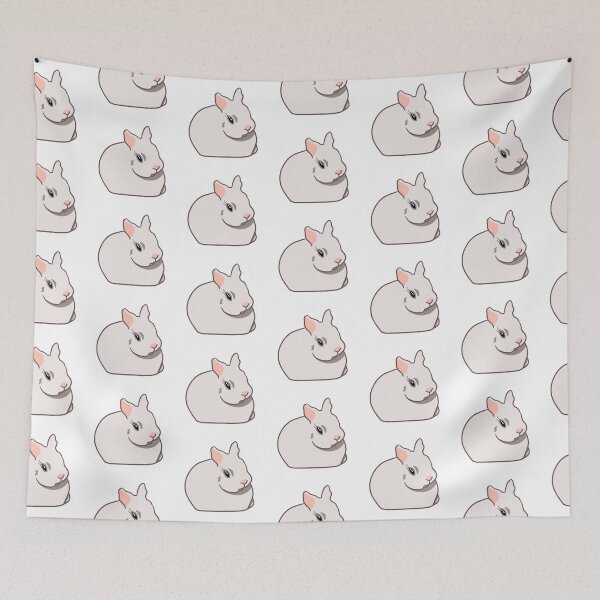 Item preview, Round bunnie designed and sold by amphibiansticks.