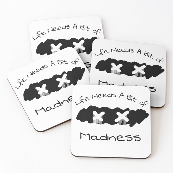 Item preview, 5 life needs a bit of madness designed and sold by StudentLuxLife.