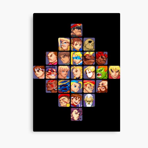 Street Fighter II All Characters Digital Print 