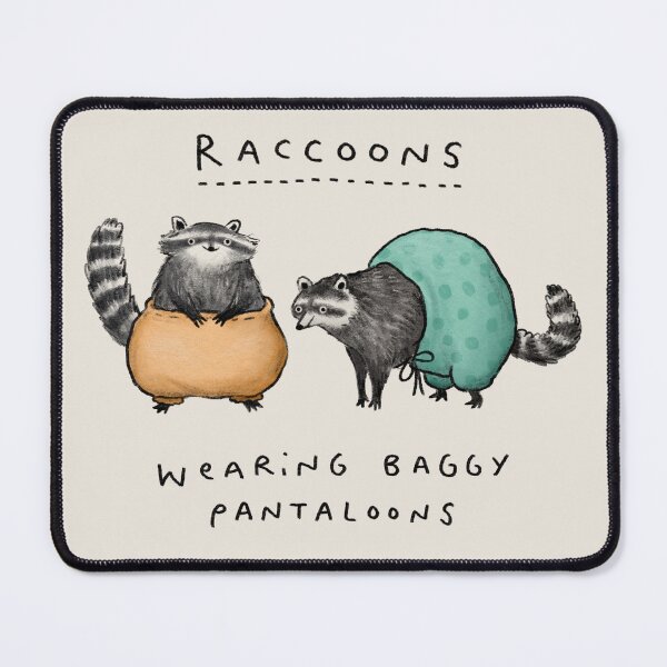 Item preview, Raccoons Wearing Baggy Pantaloons designed and sold by SophieCorrigan.