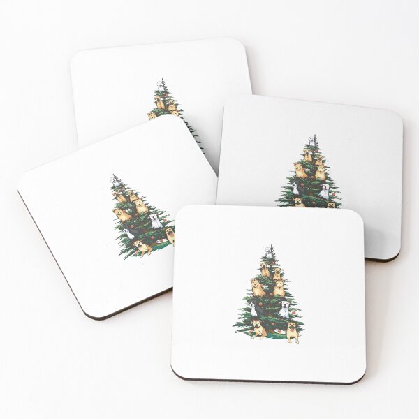 Item preview, christmas-tree-with-dogs designed and sold by JAMALSTORE92.