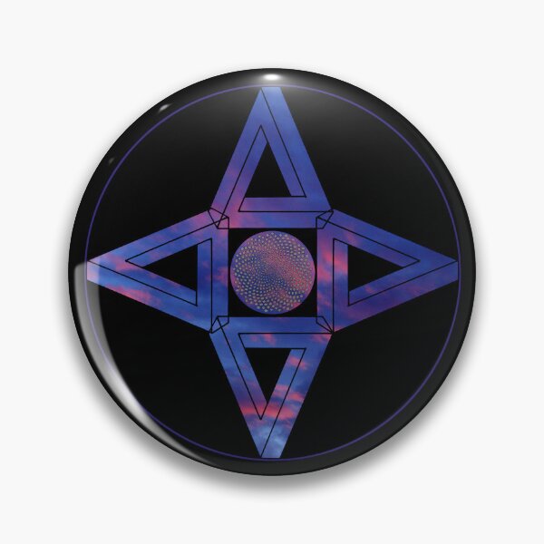 Item preview, Dark Red Blue Sky Triangle Me Impressed Star&CircleVisions designed and sold by createVisions.