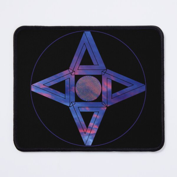 Item preview, Dark Red Blue Sky Triangle Me Impressed Star&CircleVisions designed and sold by createVisions.