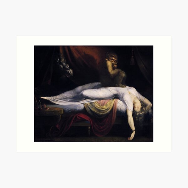 The Nightmare by John Henry Fuseli Art Print