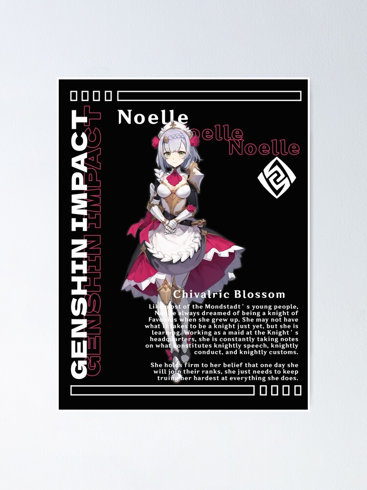 "Genshin Impact Noelle" Poster For Sale By Rasuberi | Redbubble