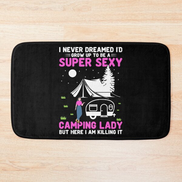 Item preview, Super Sexy Camping Lady Nature Lover Outdoor Campfire designed and sold by haselshirt.