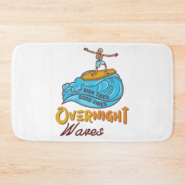 Item preview, Overnight Waves Funny Skeleton Surfing designed and sold by Shop801.