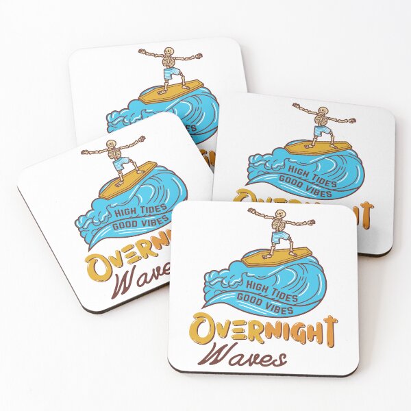 Item preview, Overnight Waves Funny Skeleton Surfing designed and sold by Shop801.