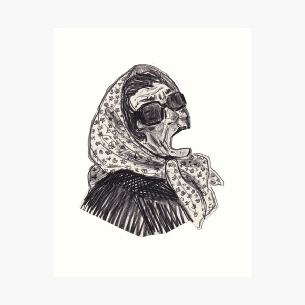 Item preview, cool old lady designed and sold by Hageebutte.