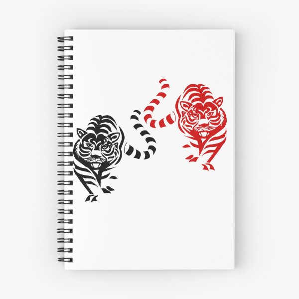 Item preview, red and black twin tigers - aesthetic designed and sold by hedoniism-shop.