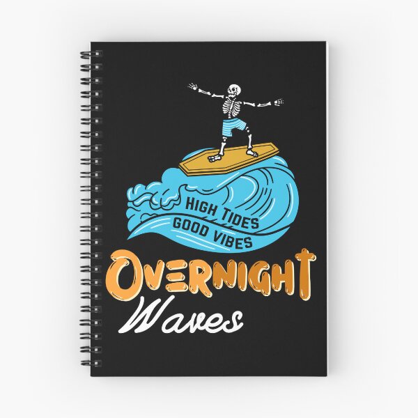 Item preview, Overnight Waves Funny Skeleton Surfing designed and sold by Shop801.