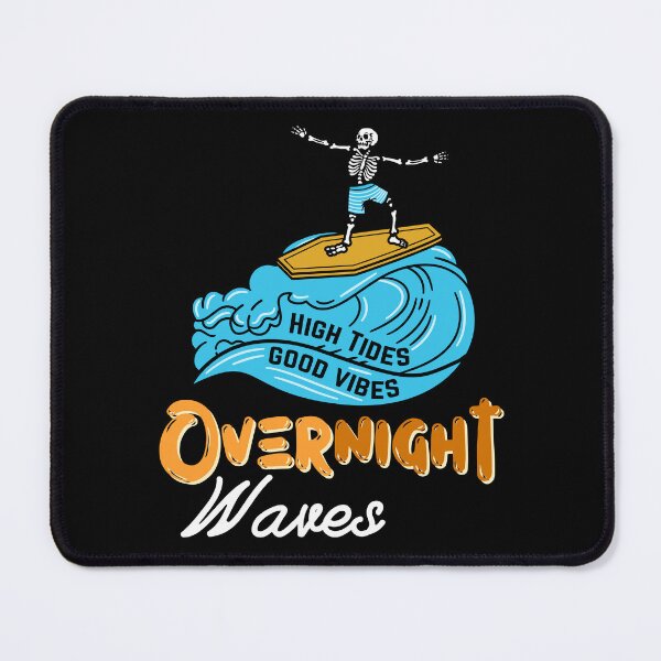 Item preview, Overnight Waves Funny Skeleton Surfing designed and sold by Shop801.