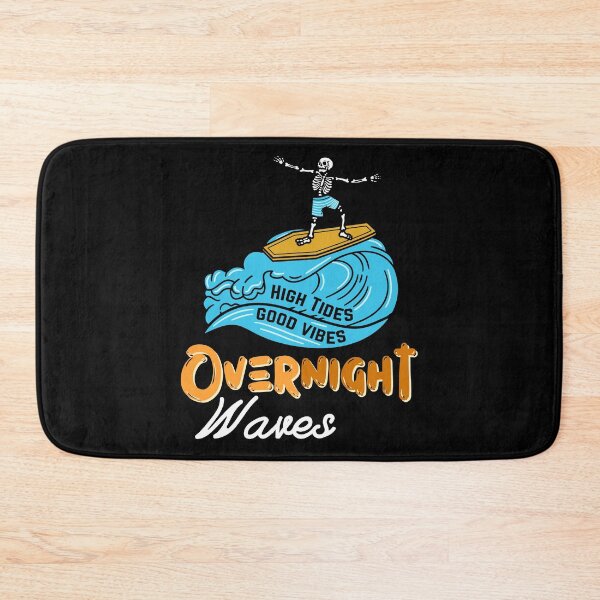 Item preview, Overnight Waves Funny Skeleton Surfing designed and sold by Shop801.